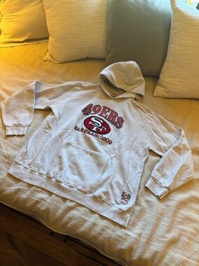 Vintage San Francisco 49ers Gray Pullover Hoodie